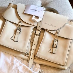 Unisex Leather Belt Bag by Salvatore Ferragamo.